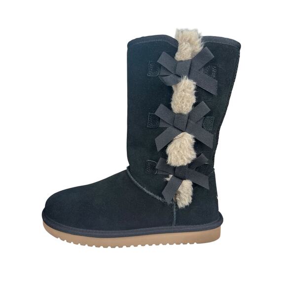 Koolaburra X UGG Women’s Victoria Short Black Suede Winter Boot Size US 8 - Picture 3 of 10